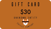 Unknown Entity Coffee Gift Card-Unknown Entity Coffee-